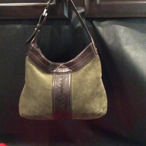 Cole Haan Suede Hobo Handbag